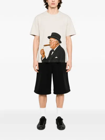 Melt Graphic-print T-shirt In Neutral