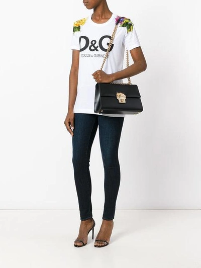 Shop Dolce & Gabbana Lucia Shoulder Bag In Black