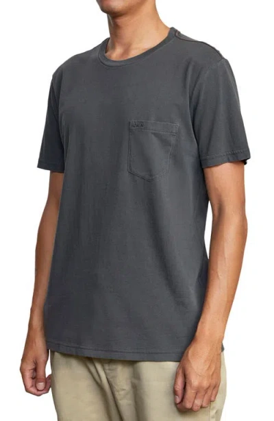 Rvca Pocket T-shirt In Blue