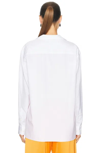 Comme Si Cotton-poplin Shirt In White