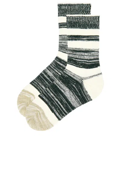 Éterne Heather Stripe Sock In White