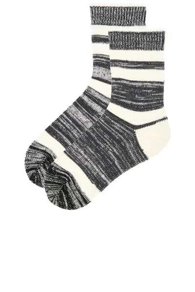 Éterne Heather Stripe Sock In White