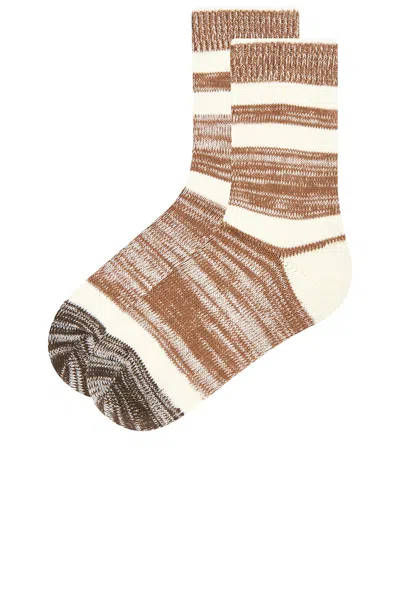 Éterne Heather Stripe Sock In White