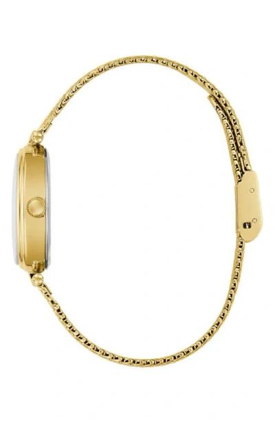 Guess Ruby Oval Mesh Strap Watch, 24mm In Gold