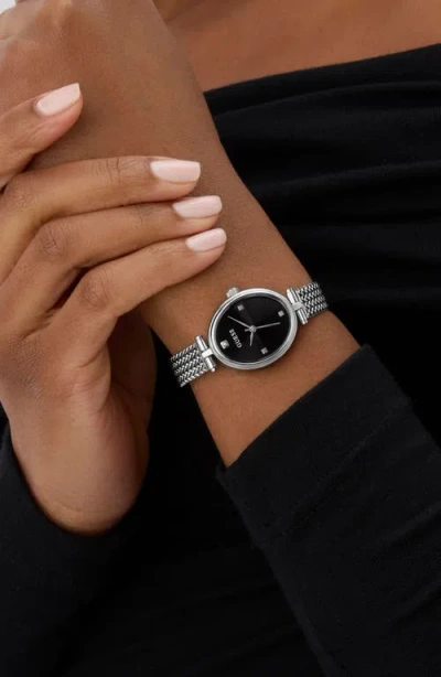 Guess Ruby Oval Mesh Strap Watch, 24mm In Silver