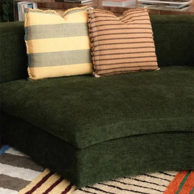 Lorena Canals Handloom Rectangular Cushion In Multi
