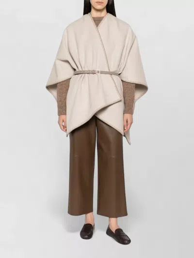 Max Mara Draped Belted Jacket Silk Nylon Blend