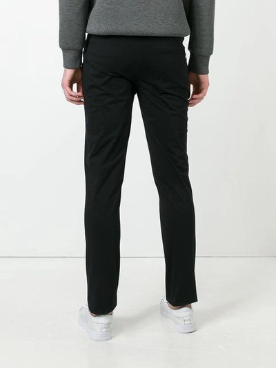 Shop Neil Barrett Skinny Chino Trousers - Black