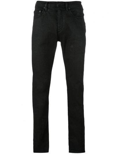 Shop Neil Barrett Straight-cut Jeans In Black