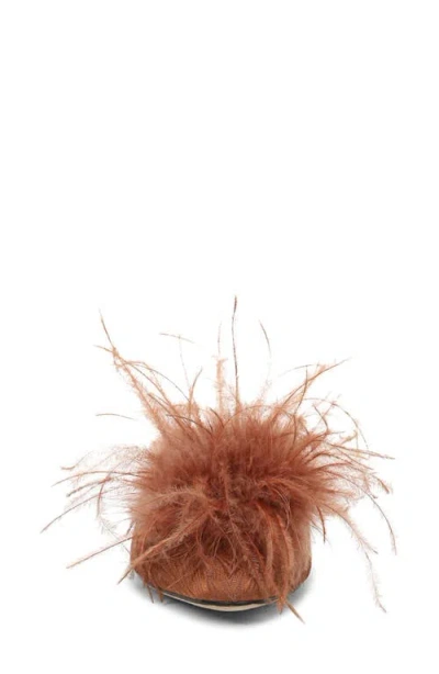 Sam Edelman Khai Feather Mule In Brown