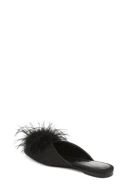 Sam Edelman Khai Feather Mule In Black
