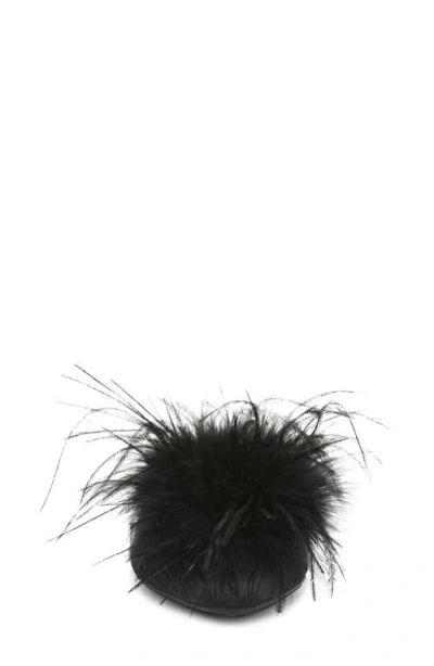 Sam Edelman Khai Feather Mule In Black