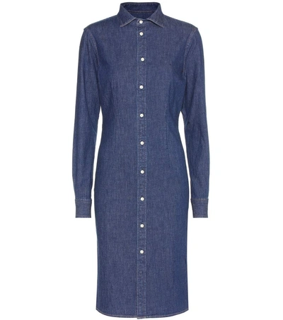 Polo Ralph Lauren Stretch-cotton Denim Dress In Medium Iedigo