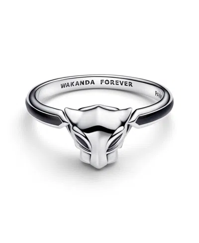 Pandora Marvel Black Panther Ring In Sterling Silver