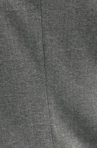 Ak Anne Klein Herringbone One-button Blazer In Multi