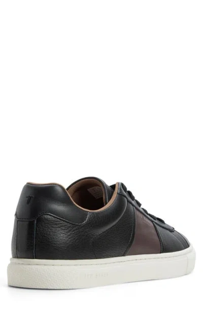 Ted Baker Bradley Leather Sneaker In Black