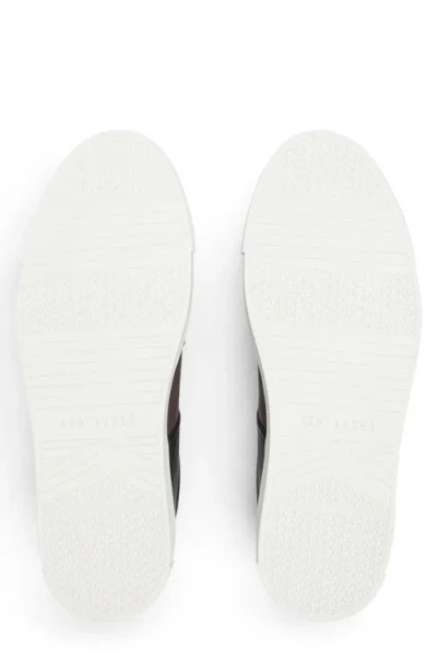 Ted Baker Bradley Leather Sneaker In Black