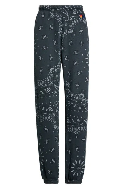 Aviator Nation Bandana Pull On Sweatpants In Black