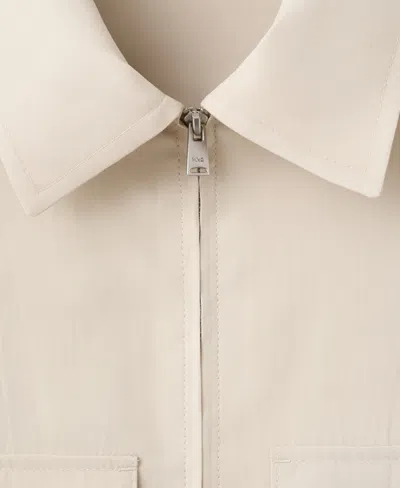 Mango Regular-fit Modal Jacket With Pockets In Neutral
