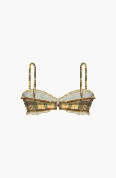 Oddli Bralette Bikini Top In Multi