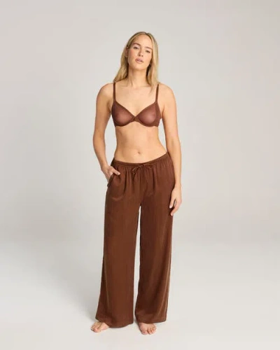 Nudea Eco-luxe Drawstring Pant In Brown