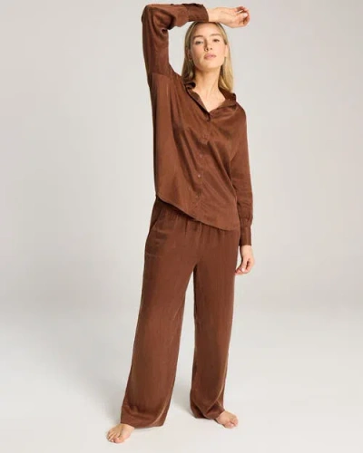 Nudea Eco-luxe Drawstring Pant In Brown