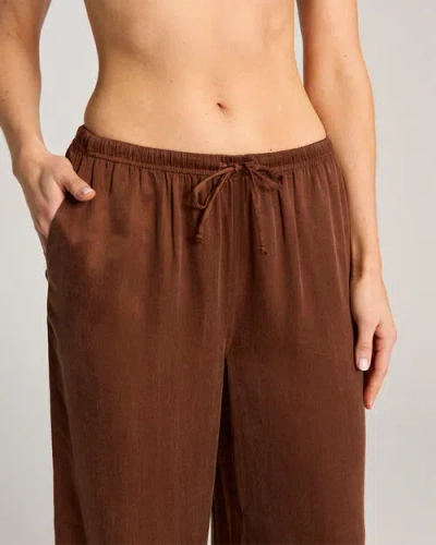 Nudea Eco-luxe Drawstring Pant In Brown