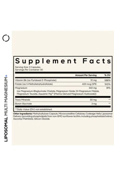 Codeage Liposomal Multi Magnesium+ In Transparent
