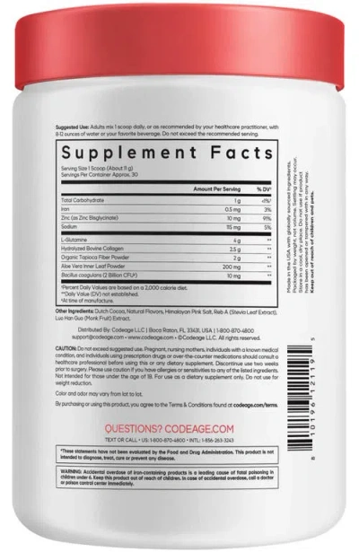 Codeage Gut Muscle Formula In Transparent