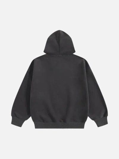 Aelfric Eden Oversized Cherry Pattern Pullover Hoodie In Gray