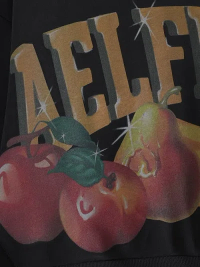 Aelfric Eden Oversized Cherry Pattern Pullover Hoodie In Gray