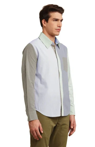 Members Only Button Up Shirt In Blue