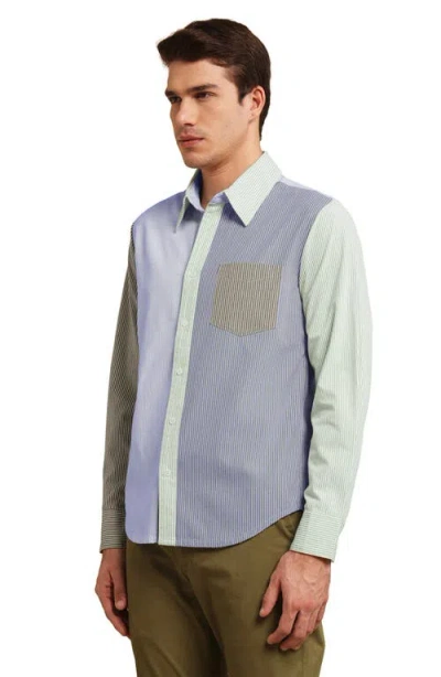 Members Only Button Up Shirt In Blue