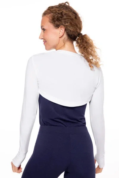 Coolibar Luna Pullover Shrug, Upf 50+ Sun Protection In Blue