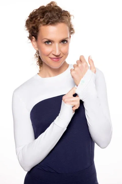 Coolibar Luna Pullover Shrug, Upf 50+ Sun Protection In Blue