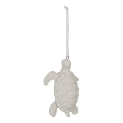 Beachcombers Sandy Sea Turtle Tree Ornament In White