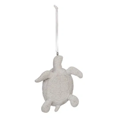 Beachcombers Sandy Sea Turtle Tree Ornament In White