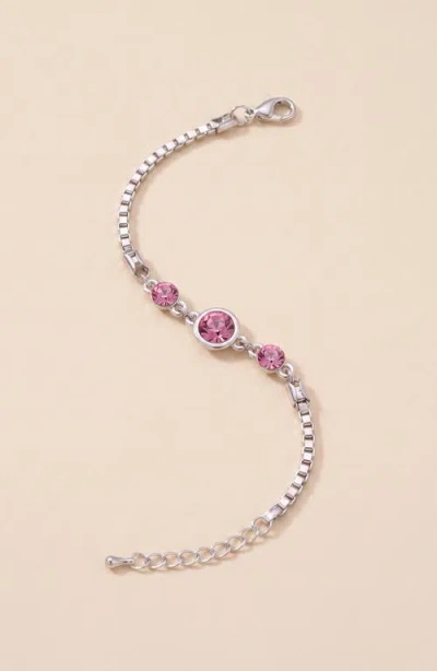 Modenaire Crystal Glitter Bangle In Multi