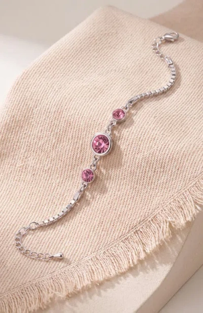Modenaire Crystal Glitter Bangle In Multi