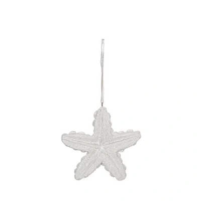 Beachcombers Blue & White Sea Star Tree Ornament In Multi