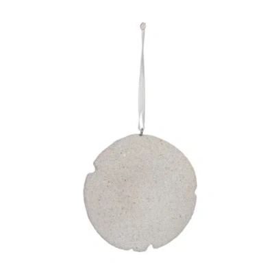 Beachcombers Sandy Sand Dollar Tree Ornament In White