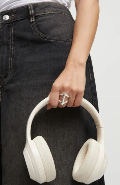 Unode50 Sterling Silver Plated Ring In Silver