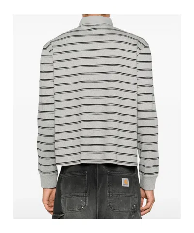 Vetements Horizontal Stripe Pattern Polo Collar In Multi