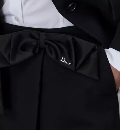 Dior Wrap Miniskirt In Black