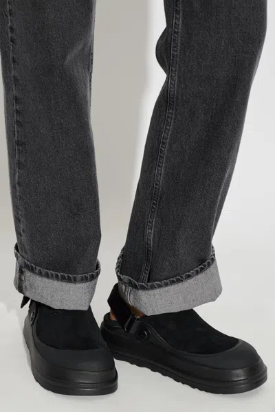 Ugg Round-toe Mules In Black