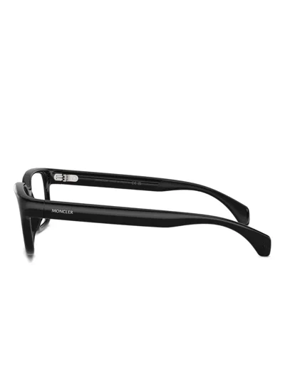 Moncler Rectangle Acetate Frames In Black
