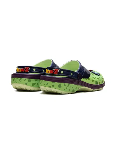 Crocs Dbz Cell "green/white" Clogs In Green