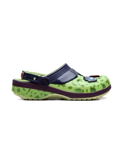 Crocs Dbz Cell "green/white" Clogs In Green