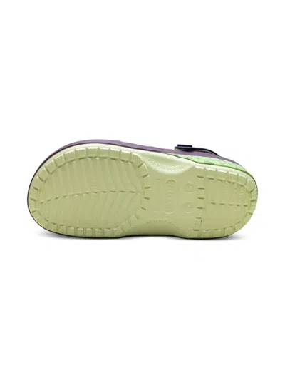 Crocs Dbz Cell "green/white" Clogs In Green