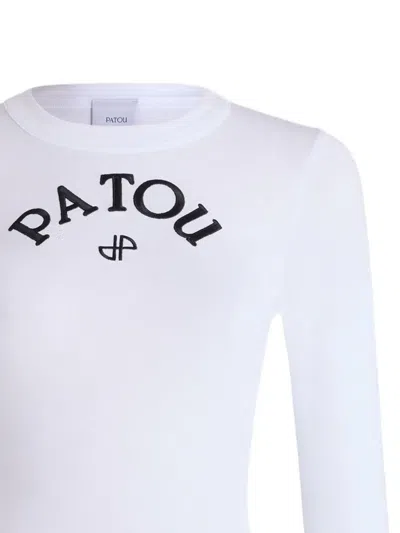 Patou Logo-print Long-sleeve T-shirt In Multi